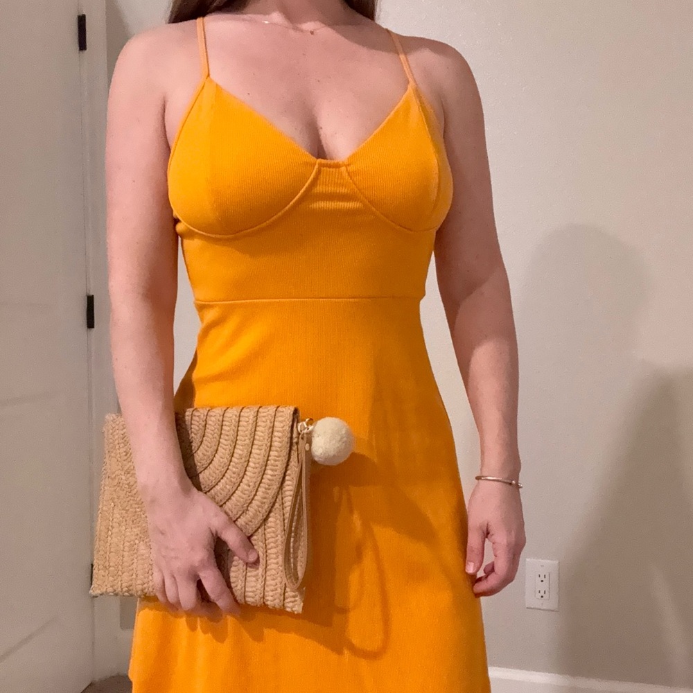 Orange Strappy Dress